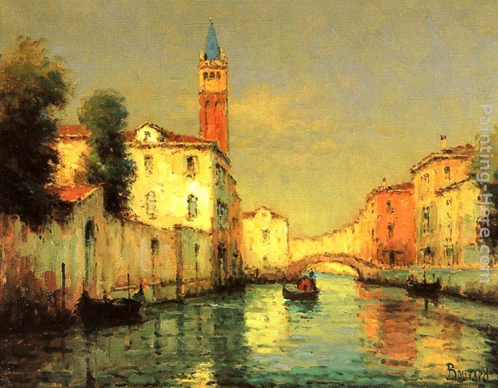 Noel Bouvard On a venetian Canal